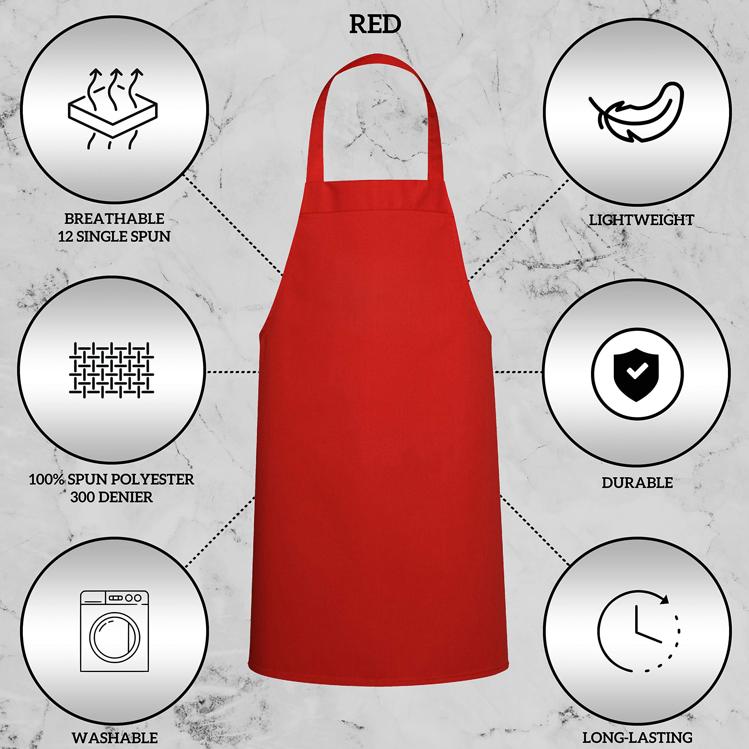 【最終値下げ】REDDISH BROWNのBIB APRON Maroon colour Bib Chef Aprons Niche | Chef uniform | Ace